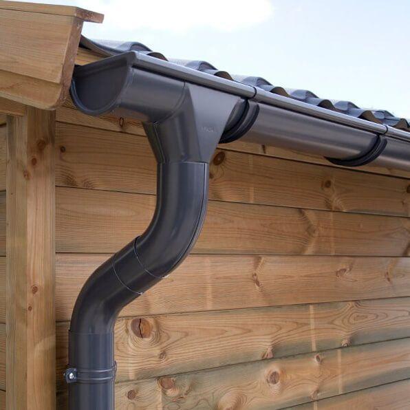 Zinken dakgoot antraciet