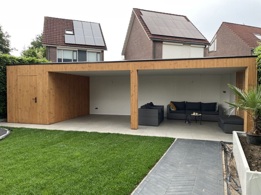 Modern genieten in Doesburg: Berging en Overkapping in stijl