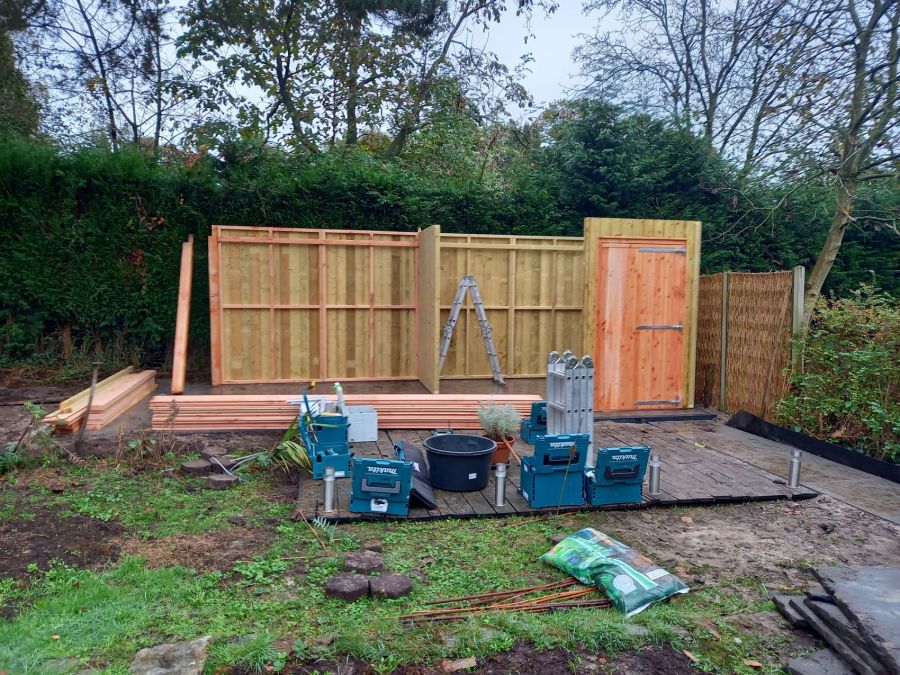 Exclusief Tuinhuis met Overkapping in Hengelo