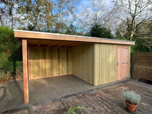 Exclusief Tuinhuis met Overkapping in Hengelo