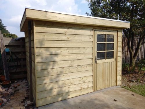 Tuinhuis in Rheden: Platdak en Zweeds Rabat